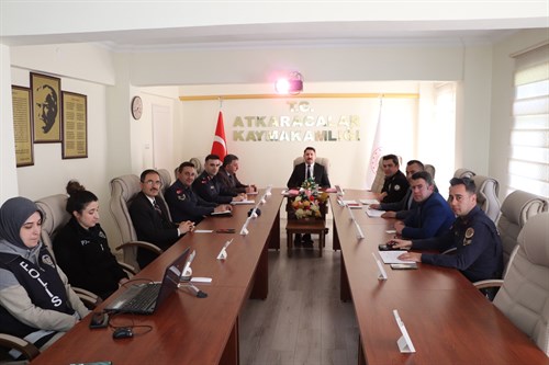 İlçe Seçim Güvenliği Toplantısı Gerçekleştirildi.